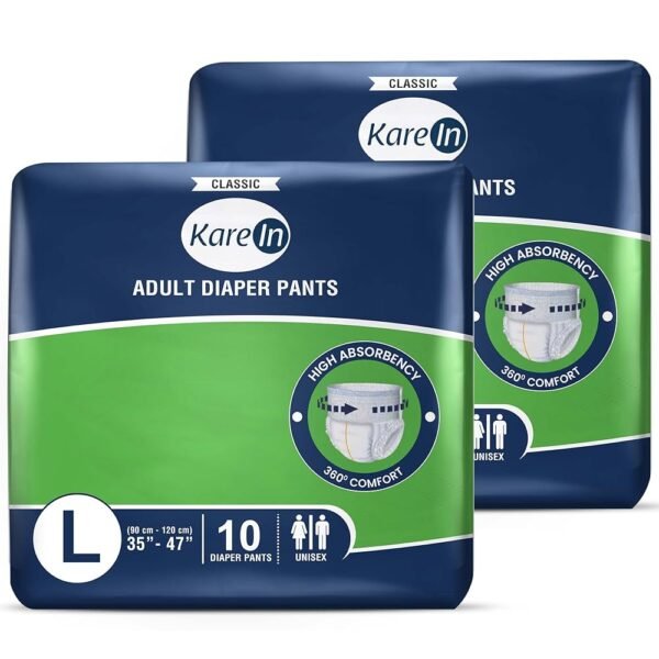 KareIn adult diaper pants large size pack with 10 unisex pieces