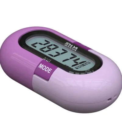 Purple Silva EX1 digital pedometer with LCD screen