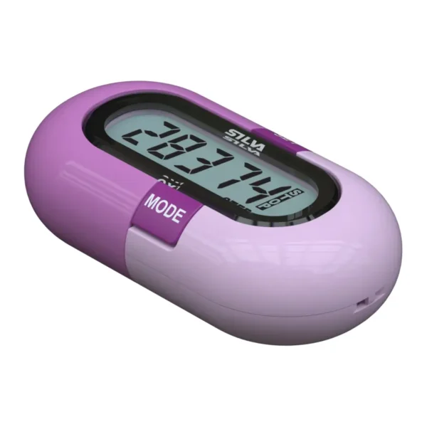 Purple Silva EX1 digital pedometer with LCD screen